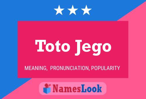 Toto Jego 名字海报