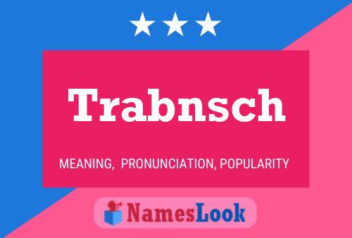 Trabnsch 名字海报