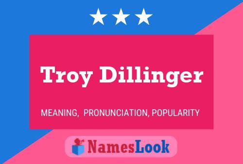 Troy Dillinger 名字海报