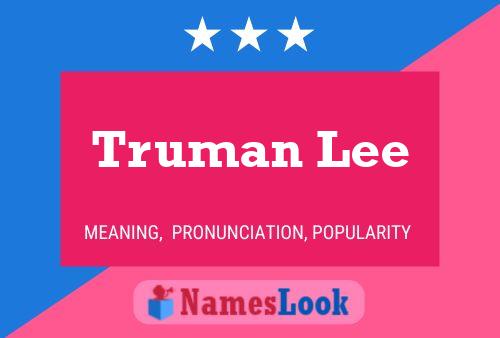 Truman Lee 名字海报