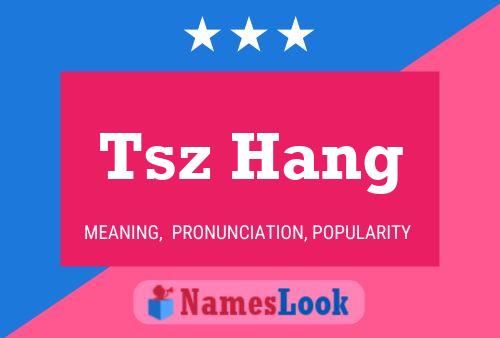 Tsz Hang 名字海报