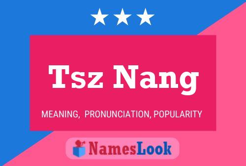 Tsz Nang 名字海报