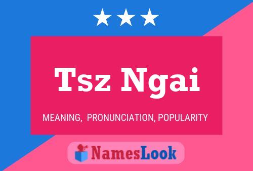 Tsz Ngai 名字海报