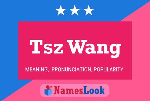 Tsz Wang 名字海报