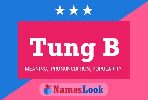 Tung B 名字海报