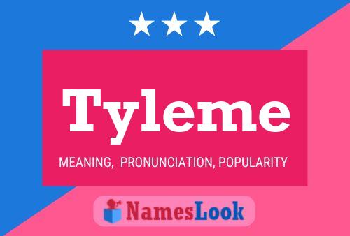 Tyleme 名字海报