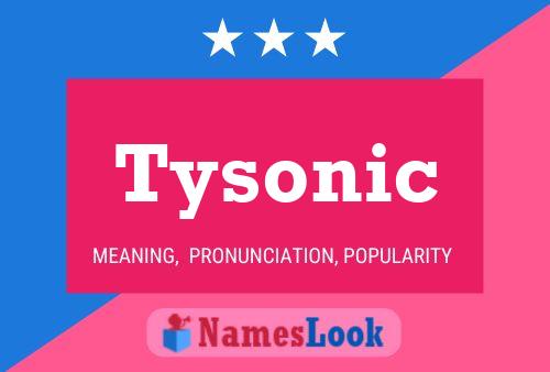 Tysonic 名字海报