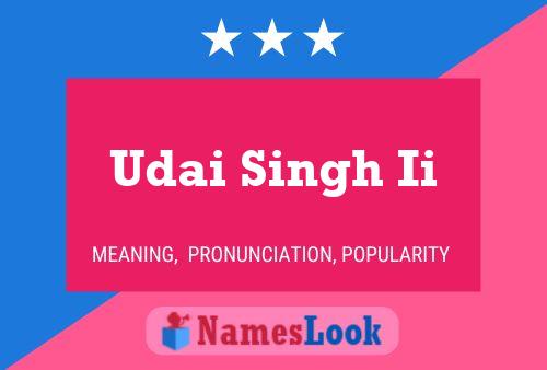 Udai Singh Ii 名字海报