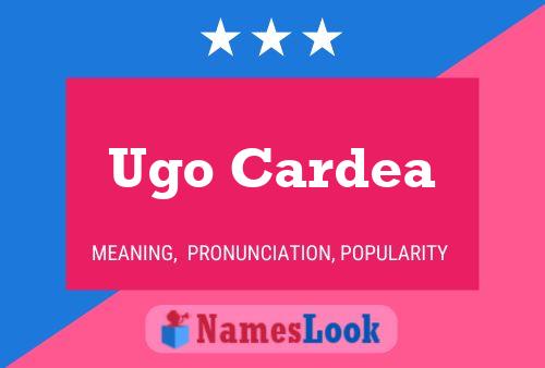 Ugo Cardea 名字海报