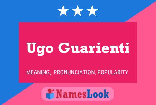 Ugo Guarienti 名字海报