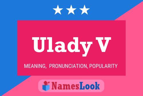 Ulady V 名字海报