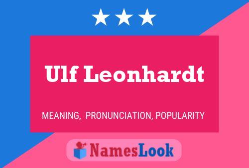 Ulf Leonhardt 名字海报