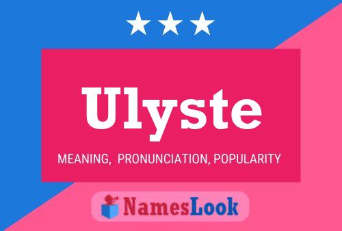 Ulyste 名字海报