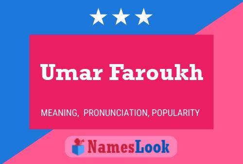 Umar Faroukh 名字海报