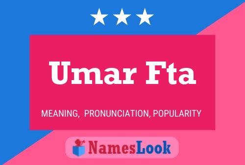 Umar Fta 名字海报