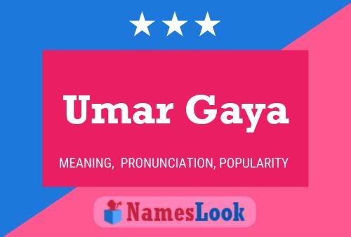 Umar Gaya 名字海报