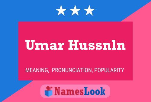 Umar Hussnln 名字海报