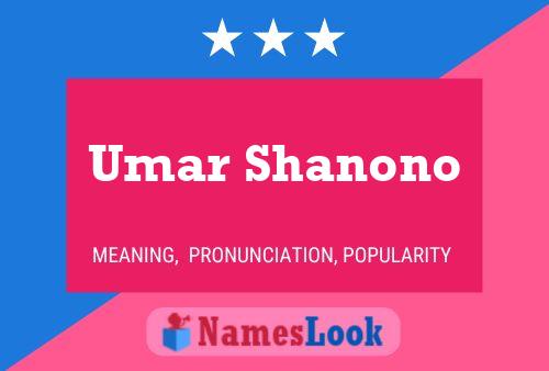 Umar Shanono 名字海报