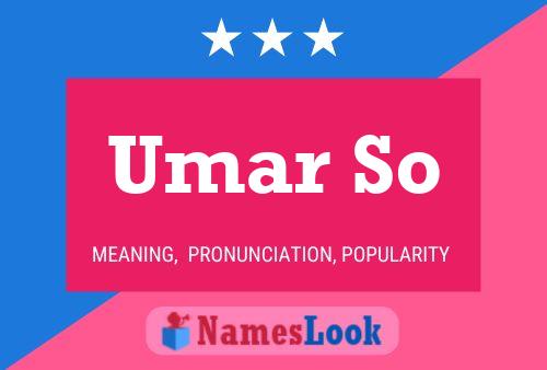 Umar So 名字海报