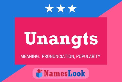 Unangts 名字海报