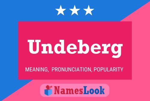 Undeberg 名字海报