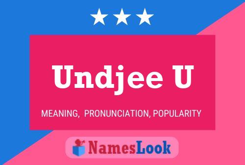 Undjee U 名字海报