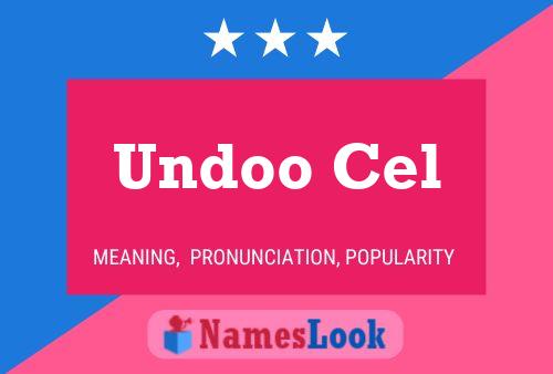 Undoo Cel 名字海报