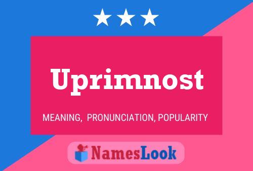 Uprimnost 名字海报