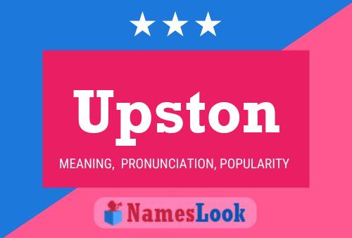 Upston 名字海报