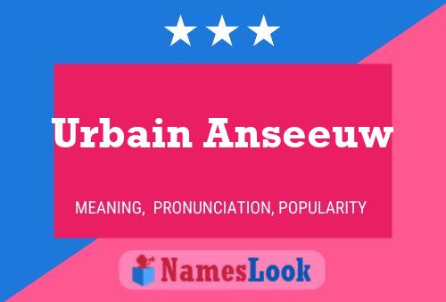 Urbain Anseeuw 名字海报