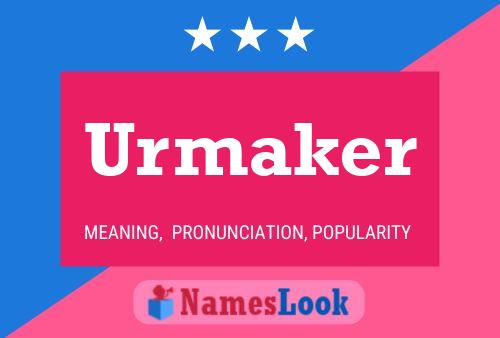 Urmaker 名字海报