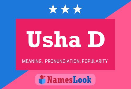 Usha D 名字海报