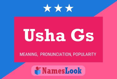 Usha Gs 名字海报