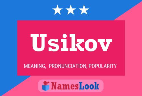 Usikov 名字海报