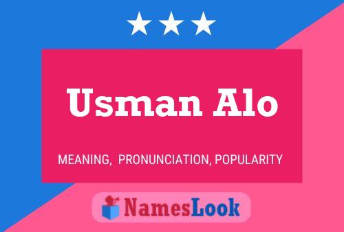 Usman Alo 名字海报