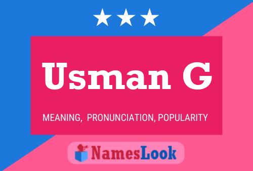 Usman G 名字海报