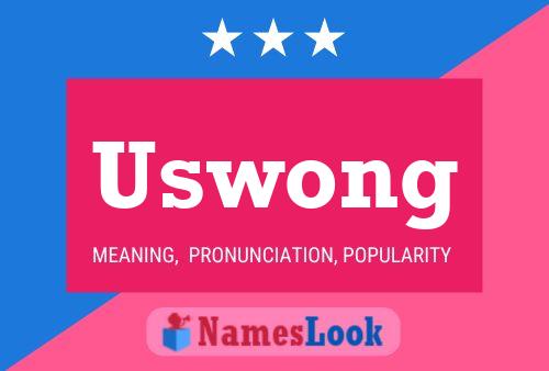 Uswong 名字海报