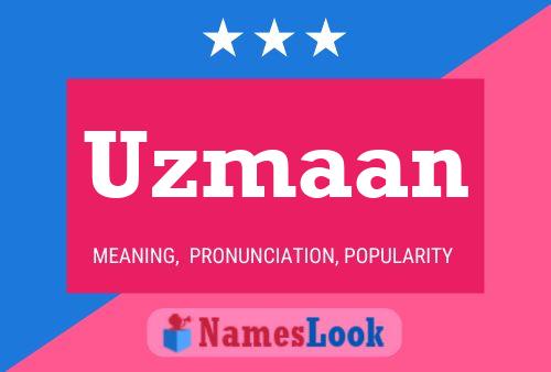 Uzmaan 名字海报