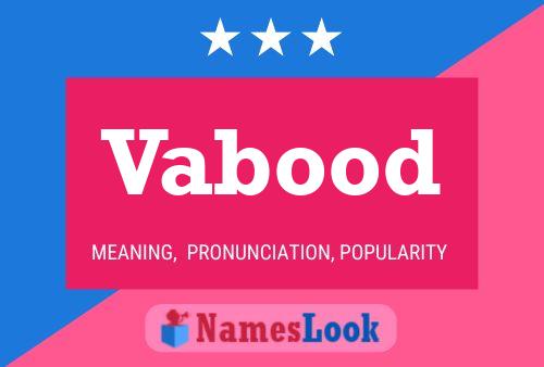 Vabood 名字海报