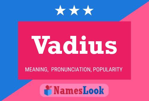 Vadius 名字海报