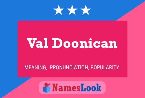 Val Doonican 名字海报