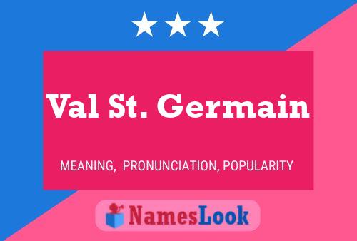 Val St. Germain 名字海报