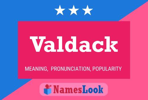 Valdack 名字海报