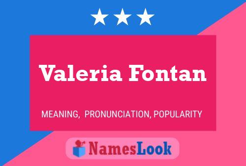 Valeria Fontan 名字海报