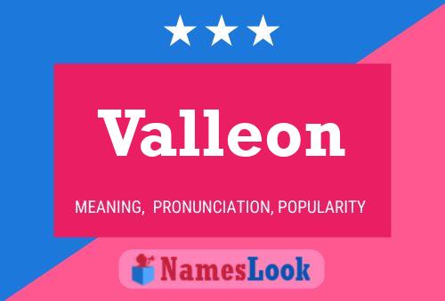 Valleon 名字海报