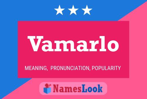 Vamarlo 名字海报