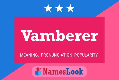 Vamberer 名字海报