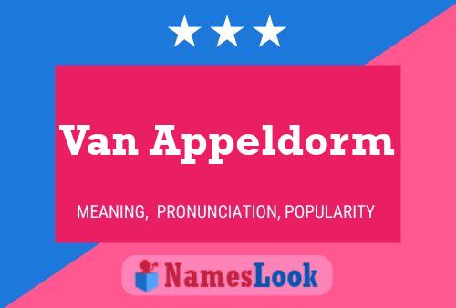 Van Appeldorm 名字海报