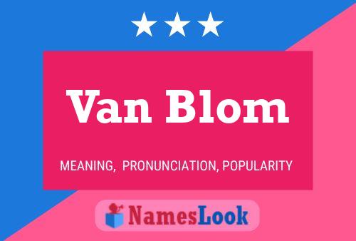 Van Blom 名字海报