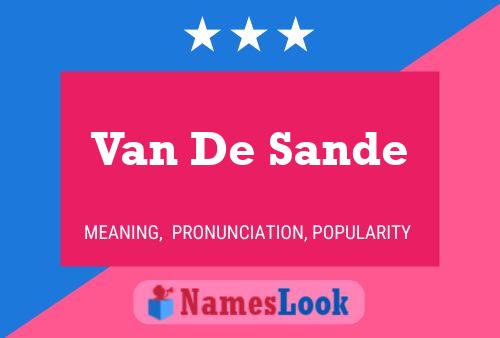 Van De Sande 名字海报